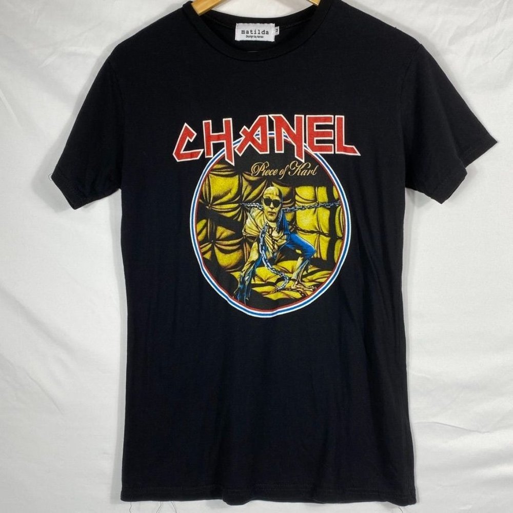 Matilda Women's Graphic Piece of Karl Tee Size M Black